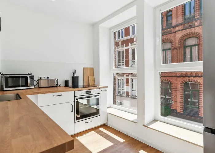 Maremar - Schlafen In Der Altstadt - Luxus Boxspring - Kueche 公寓